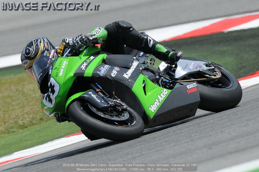 2010-06-26 Misano 3441 Carro - Superbike - Free Practice - Chris Vermulen - Kawasaki ZX 10R
